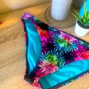 2/$12 NeonTide Floral Bikini Bottoms